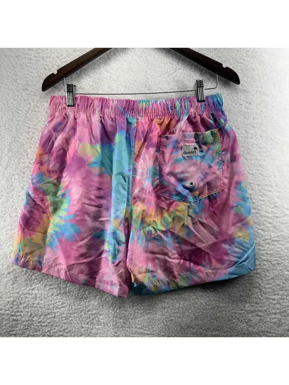 Boardies Spiral Tie Dye Shortie Swim Trunks Shorts Mens Large 5